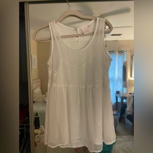 Lauren Conrad sheer top with tank under